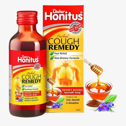 Dabur Honitus Herbal Cough Remedy Syrup - kaledawale