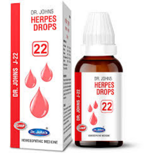 DR JOHNS J 22 HERPES DROPS 30 ML - kaledawale